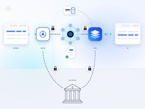 رسم توضيحي: تنتقل الفاتورة الإلكترونية من نظام المورّد عبر Invoice And Tax وشبكة Peppol، باتصالات مؤمّنة، إلى نقطة وصول المشتري ونظامه، وتُبلغ نقطتا الوصول جهة ضريبية منفصلة.